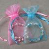 Inspired by other Ave Momma one decade rosary bracelets, these pink and blue ones were perfect baby shower favors!